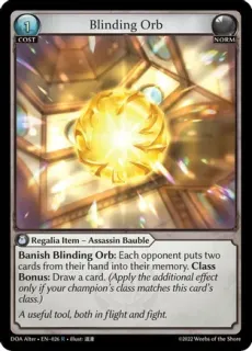 Blinding Orb / Grand Archive / Dawn of Ashes Alter Edition