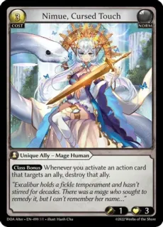 Nimue, Cursed Touch / Grand Archive / Dawn of Ashes Alter Edition