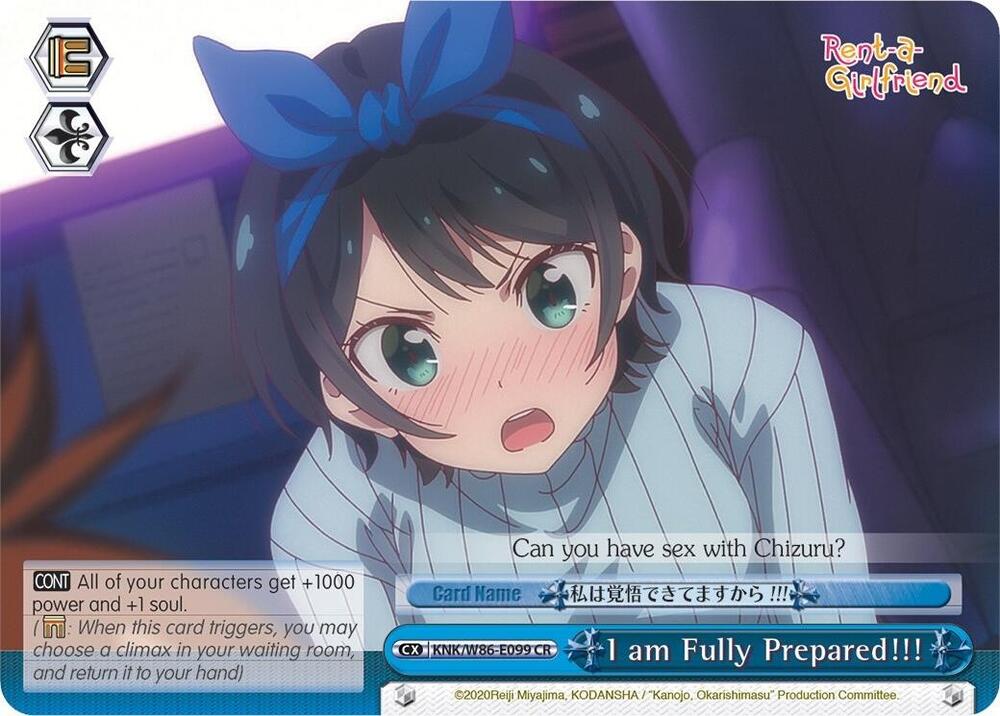 I am Fully Prepared!!! / Rent-A-Girlfriend / Weiss Schwarz