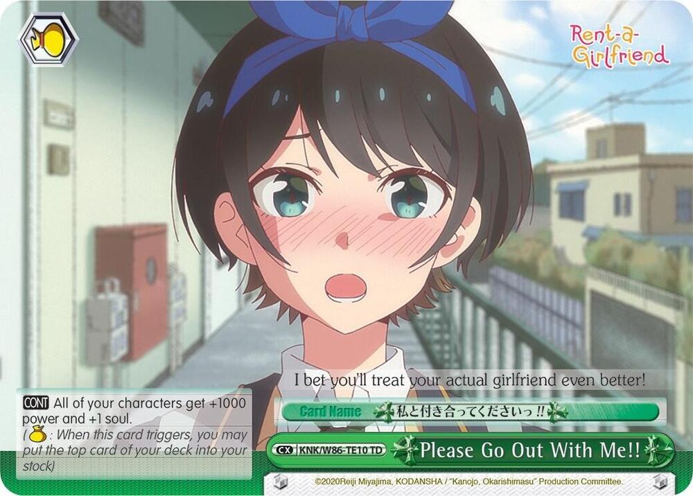 Please Go Out With Me!! / Rent-A-Girlfriend / Weiss Schwarz