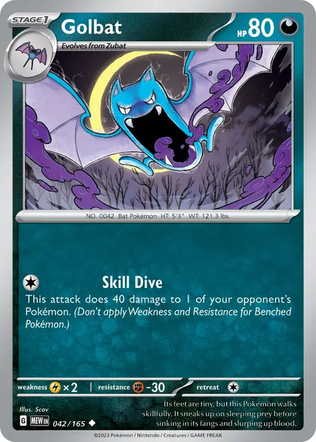 Golbat / Pokemon Card 151 / Scarlet & Violet / Pokemon