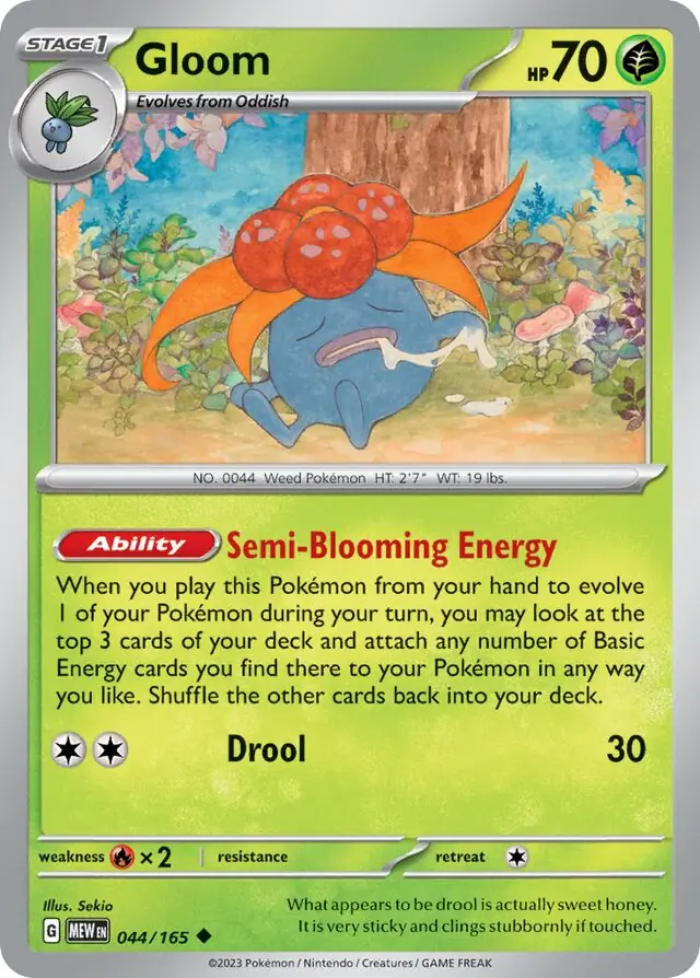 Gloom / Pokemon Card 151 / Scarlet & Violet / Pokemon
