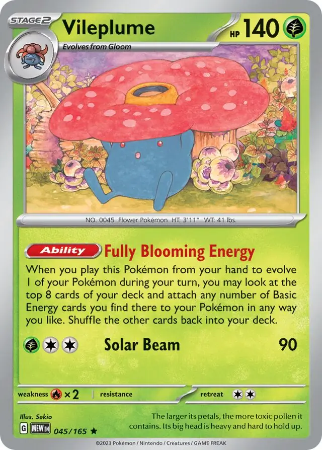 Vileplume / Pokemon Card 151 / Scarlet & Violet / Pokemon