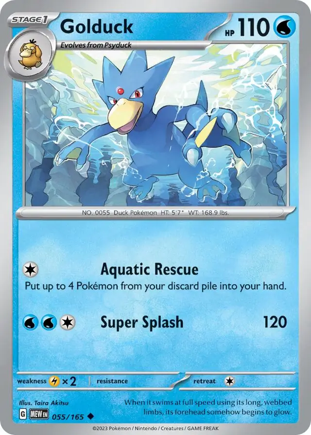 Golduck / Pokemon Card 151 / Scarlet & Violet / Pokemon