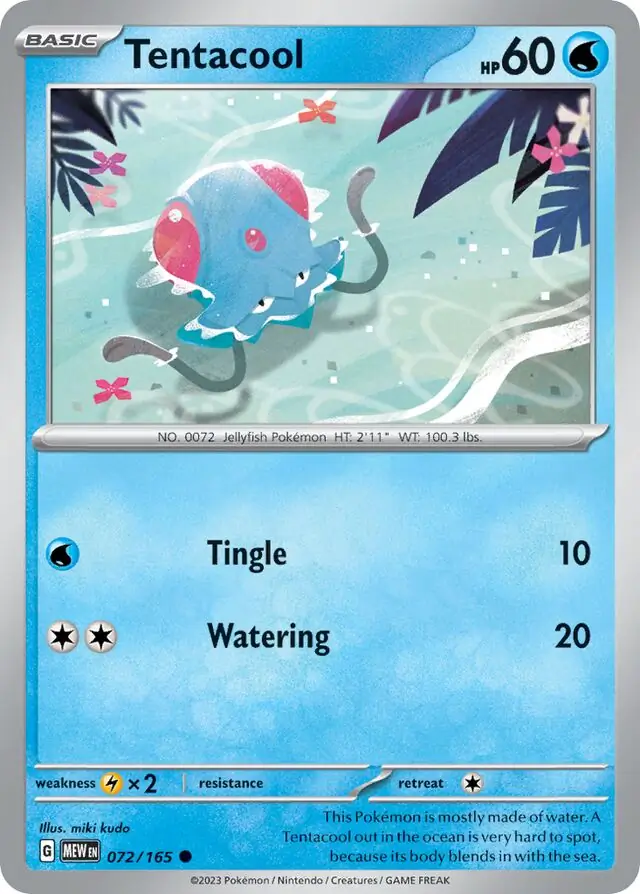 Tentacool / Pokemon Card 151 / Scarlet & Violet / Pokemon