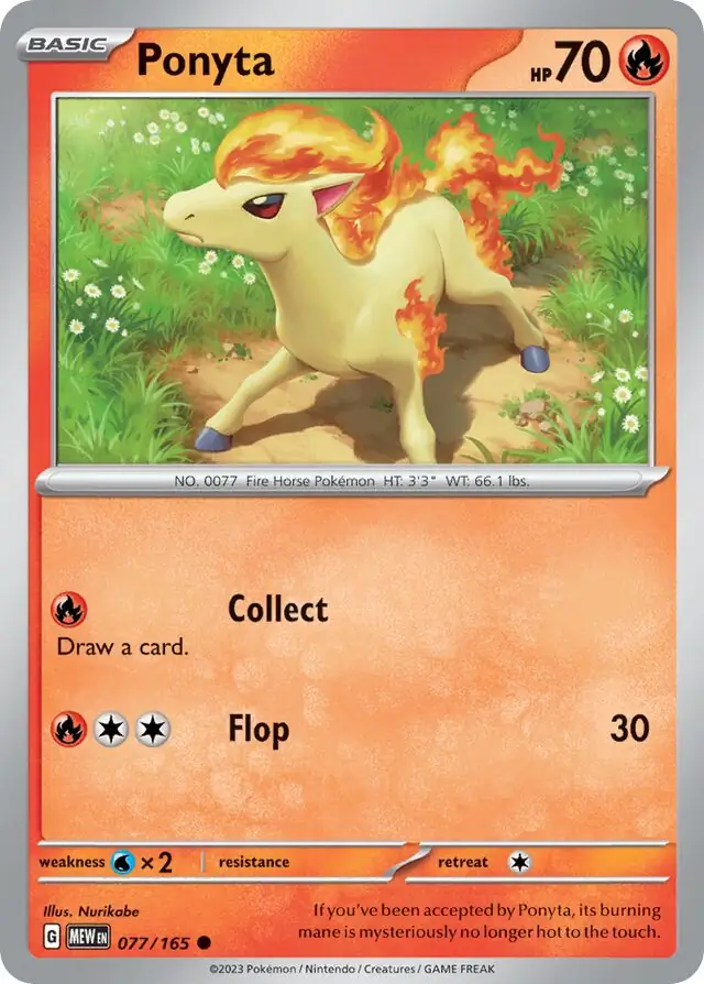 Ponyta / Pokemon Card 151 / Scarlet & Violet / Pokemon