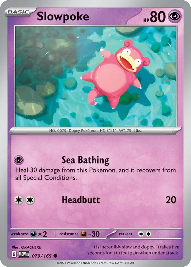 Slowpoke / Pokemon Card 151 / Scarlet & Violet / Pokemon