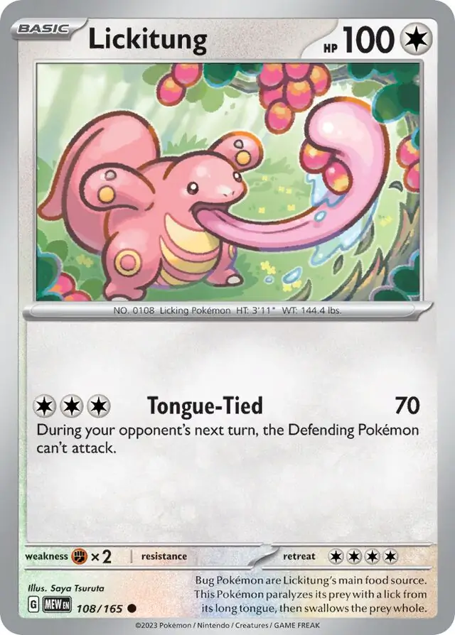 Lickitung / Pokemon Card 151 / Scarlet & Violet / Pokemon