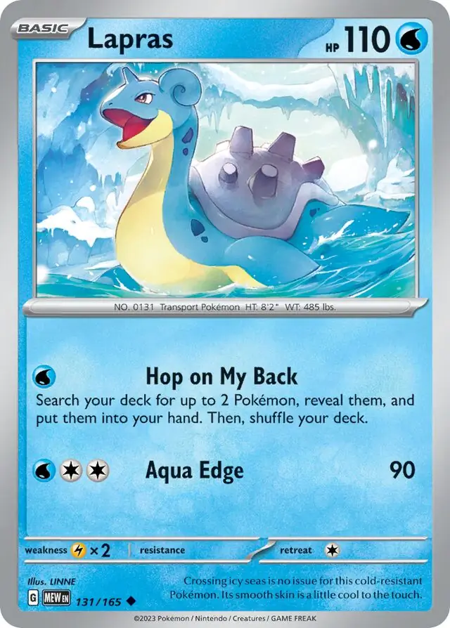 Lapras / Pokemon Card 151 / Scarlet & Violet / Pokemon