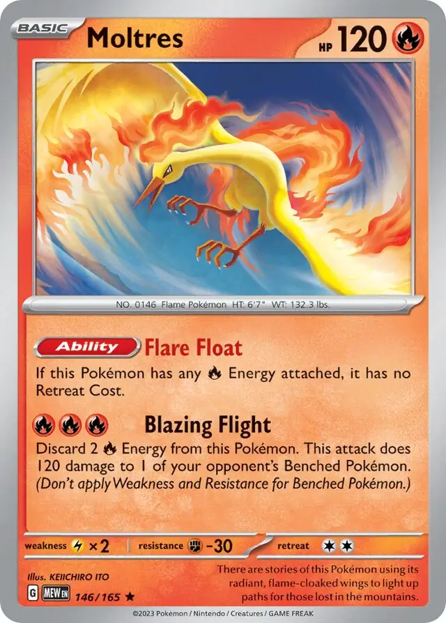 Moltres / Pokemon Card 151 / Scarlet & Violet / Pokemon