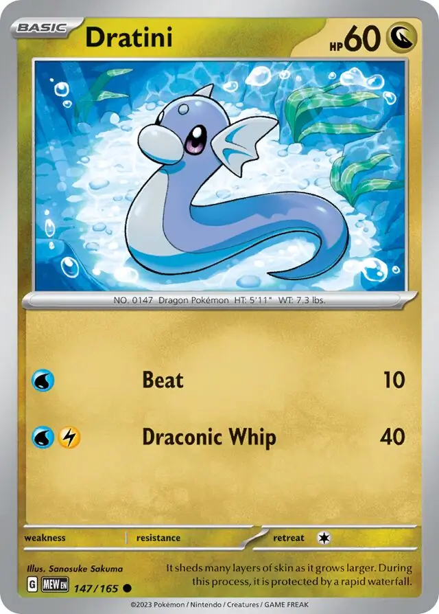 Dratini / Pokemon Card 151 / Scarlet & Violet / Pokemon