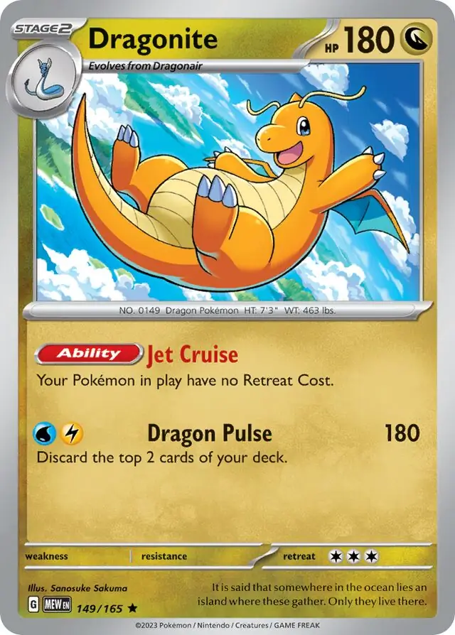 Dragonite / Pokemon Card 151 / Scarlet & Violet / Pokemon