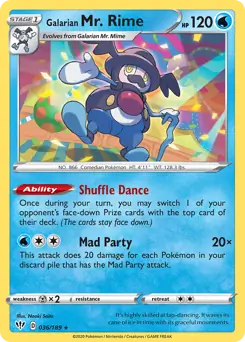 Galarian Mr. Rime / Darkness Ablaze / Sword & Shield / Pokemon