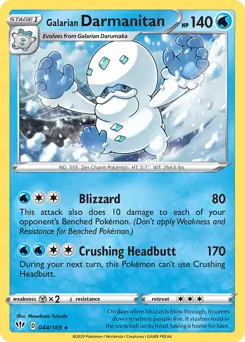 Galarian Darmanitan / Darkness Ablaze / Sword & Shield / Pokemon
