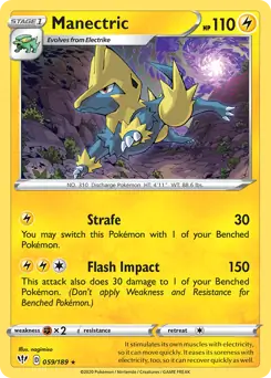 Manectric / Darkness Ablaze / Sword & Shield / Pokemon