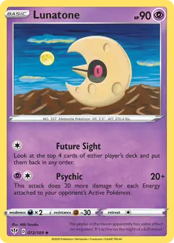 Lunatone / Darkness Ablaze / Sword & Shield / Pokemon