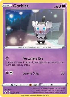Gothita / Darkness Ablaze / Sword & Shield / Pokemon