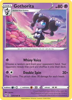 Gothorita / Darkness Ablaze / Sword & Shield / Pokemon