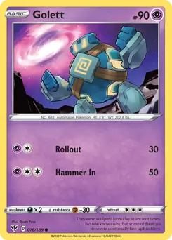 Golett / Darkness Ablaze / Sword & Shield / Pokemon