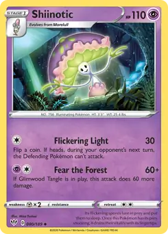 Shiinotic / Darkness Ablaze / Sword & Shield / Pokemon