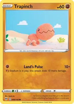 Trapinch / Darkness Ablaze / Sword & Shield / Pokemon