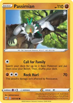 Passimian / Darkness Ablaze / Sword & Shield / Pokemon