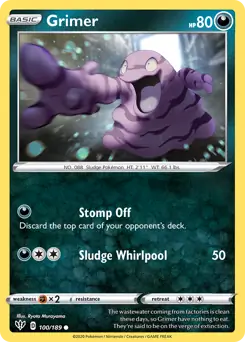 Grimer / Darkness Ablaze / Sword & Shield / Pokemon