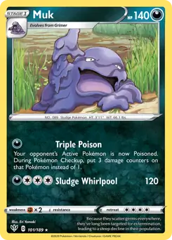 Muk / Darkness Ablaze / Sword & Shield / Pokemon