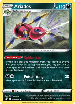 Ariados / Darkness Ablaze / Sword & Shield / Pokemon
