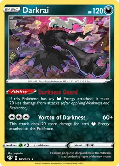 Darkrai / Darkness Ablaze / Sword & Shield / Pokemon