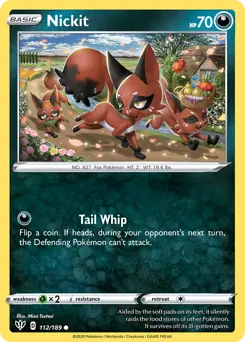 Nickit / Darkness Ablaze / Sword & Shield / Pokemon