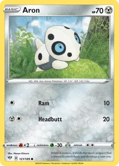 Aron / Darkness Ablaze / Sword & Shield / Pokemon