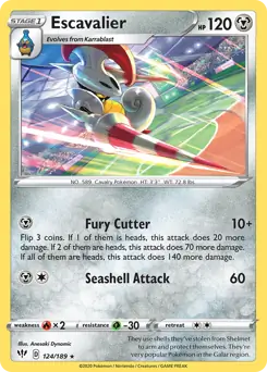 Escavalier / Darkness Ablaze / Sword & Shield / Pokemon