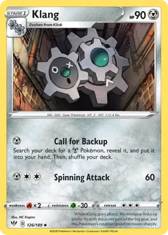 Klang / Darkness Ablaze / Sword & Shield / Pokemon