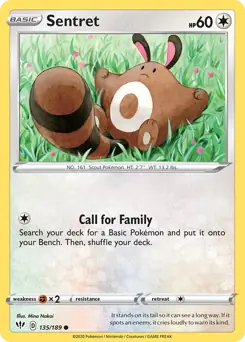 Sentret / Darkness Ablaze / Sword & Shield / Pokemon