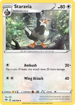 Staravia / Darkness Ablaze / Sword & Shield / Pokemon