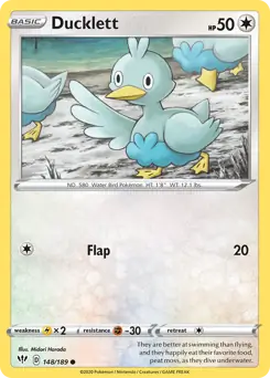 Ducklett / Darkness Ablaze / Sword & Shield / Pokemon