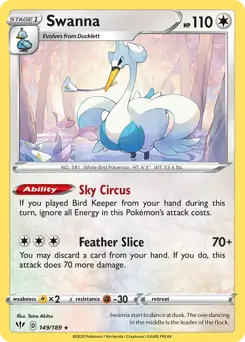 Swanna / Darkness Ablaze / Sword & Shield / Pokemon