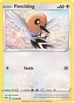 Fletchling / Darkness Ablaze / Sword & Shield / Pokemon