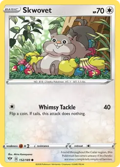 Skwovet / Darkness Ablaze / Sword & Shield / Pokemon