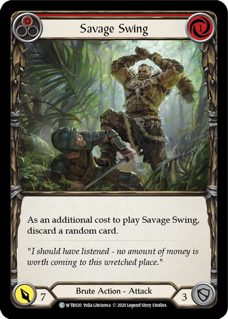 1 Savage Swing (Standard) / Flesh & Blood - Welcome to Rathe