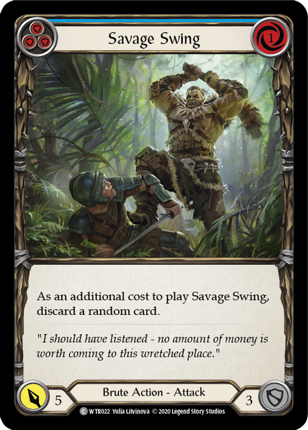 3 Savage Swing (Standard) / Flesh & Blood - Welcome to Rathe
