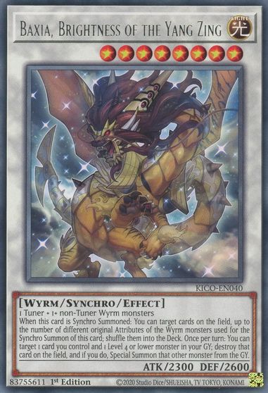 Baxia, Brightness of the Yang Zing (Extra Deck Monster) / Yu-Gi-Oh! - King's Court