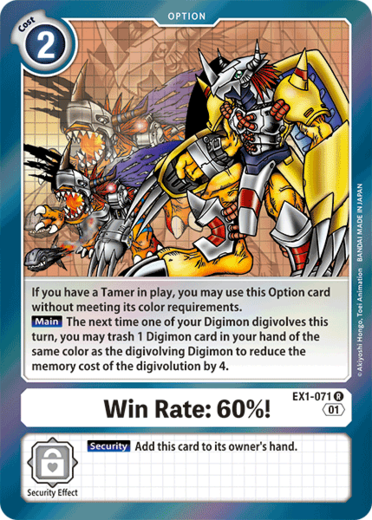 Win Rate: 60%! (R) / DIGIMON - Classic Collection