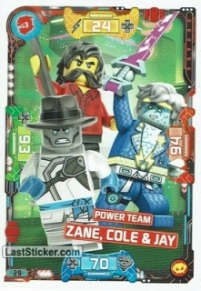 Power Team Zane, Cole & Jay / LEGO Ninjago / Serie 5 Next Level
