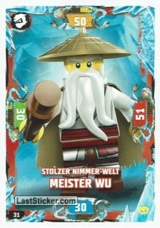 Stolzer Nimmer-Welt Meister Wu / LEGO Ninjago / Serie 5 Next Level