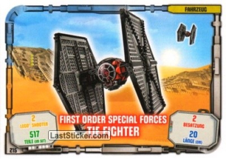 First Order Special Forces TIE Fighter / LEGO Star Wars / Series 1 
