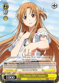 "Assure Me" Asuna / Weiss Schwarz -  SAO:Alicization- Vol.2