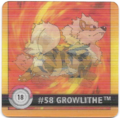 18 Growlithe/Arcanine / POKEMON - Action Flipz II