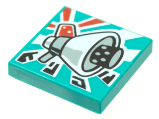 Megaphone Loudhailer Space Gun Pattern / LEGO - Vidiyo